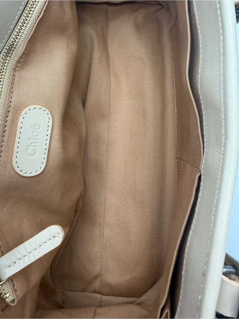 Chloe Beige Shoulder Bag with Gold Hardware - Picture 8 of 8